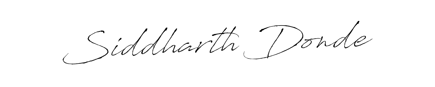 Siddharth Donde stylish signature style. Best Handwritten Sign (Antro_Vectra) for my name. Handwritten Signature Collection Ideas for my name Siddharth Donde. Siddharth Donde signature style 6 images and pictures png