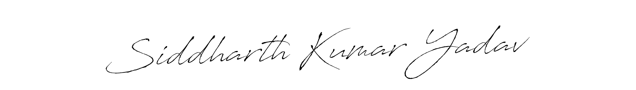 Make a beautiful signature design for name Siddharth Kumar Yadav. With this signature (Antro_Vectra) style, you can create a handwritten signature for free. Siddharth Kumar Yadav signature style 6 images and pictures png