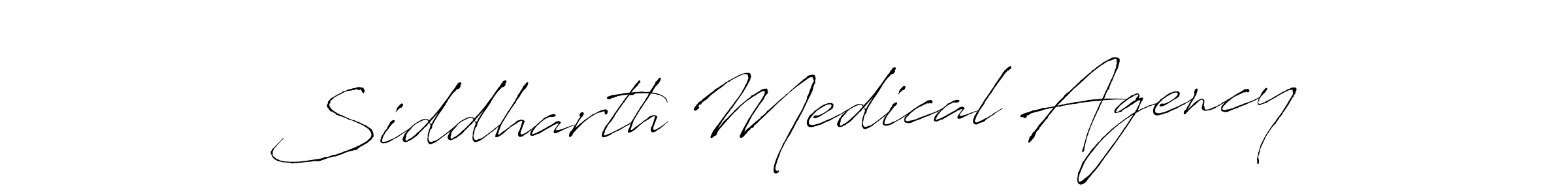 Use a signature maker to create a handwritten signature online. With this signature software, you can design (Antro_Vectra) your own signature for name Siddharth Medical Agency. Siddharth Medical Agency signature style 6 images and pictures png