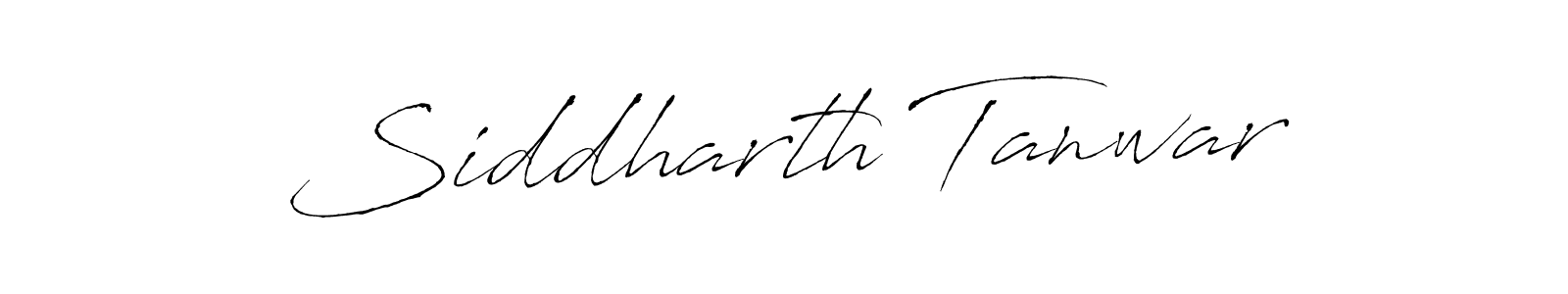 Make a beautiful signature design for name Siddharth Tanwar. With this signature (Antro_Vectra) style, you can create a handwritten signature for free. Siddharth Tanwar signature style 6 images and pictures png