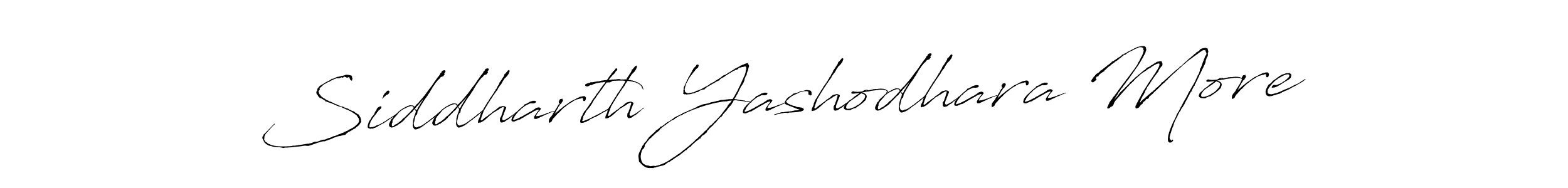 Create a beautiful signature design for name Siddharth Yashodhara More. With this signature (Antro_Vectra) fonts, you can make a handwritten signature for free. Siddharth Yashodhara More signature style 6 images and pictures png