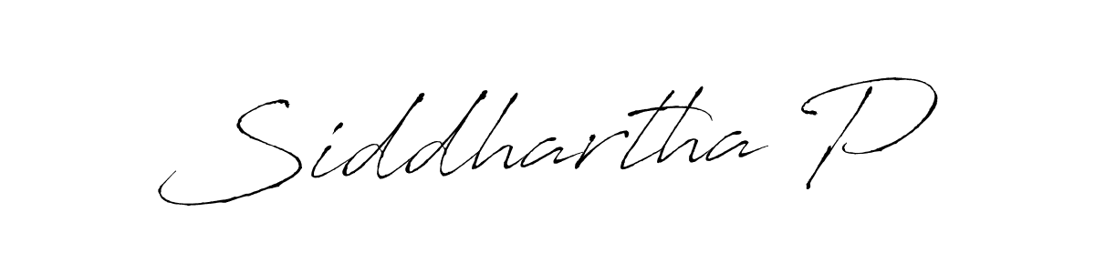 Create a beautiful signature design for name Siddhartha P. With this signature (Antro_Vectra) fonts, you can make a handwritten signature for free. Siddhartha P signature style 6 images and pictures png