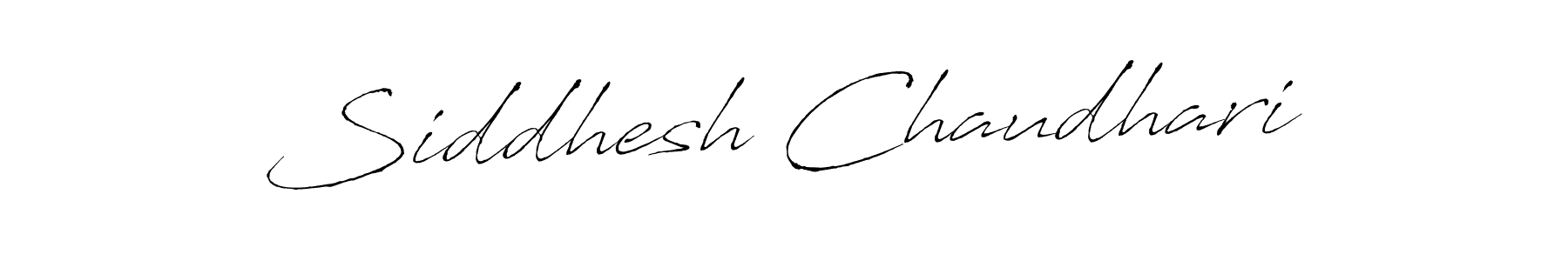 Create a beautiful signature design for name Siddhesh Chaudhari. With this signature (Antro_Vectra) fonts, you can make a handwritten signature for free. Siddhesh Chaudhari signature style 6 images and pictures png