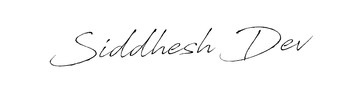 Make a beautiful signature design for name Siddhesh Dev. With this signature (Antro_Vectra) style, you can create a handwritten signature for free. Siddhesh Dev signature style 6 images and pictures png