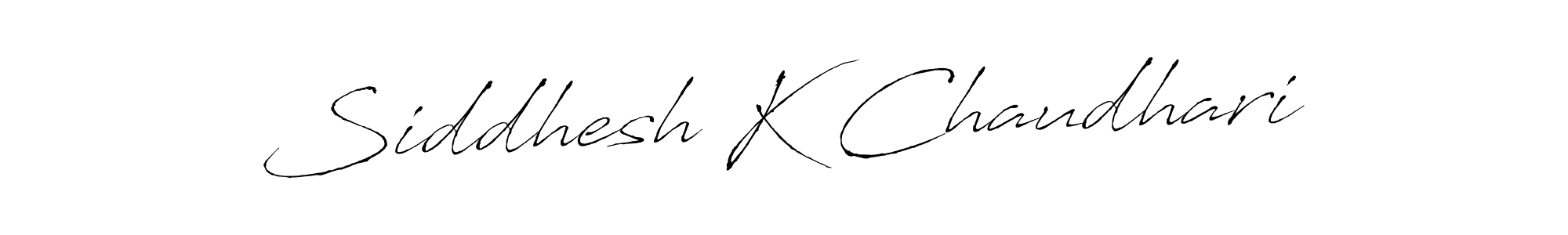 Siddhesh K Chaudhari stylish signature style. Best Handwritten Sign (Antro_Vectra) for my name. Handwritten Signature Collection Ideas for my name Siddhesh K Chaudhari. Siddhesh K Chaudhari signature style 6 images and pictures png