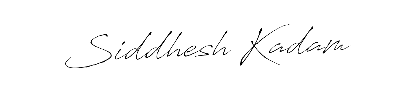 How to make Siddhesh Kadam name signature. Use Antro_Vectra style for creating short signs online. This is the latest handwritten sign. Siddhesh Kadam signature style 6 images and pictures png