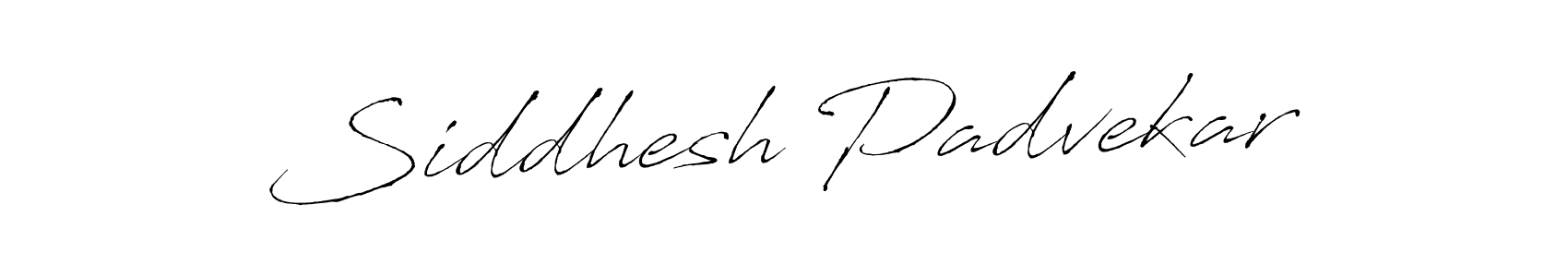 How to make Siddhesh Padvekar name signature. Use Antro_Vectra style for creating short signs online. This is the latest handwritten sign. Siddhesh Padvekar signature style 6 images and pictures png