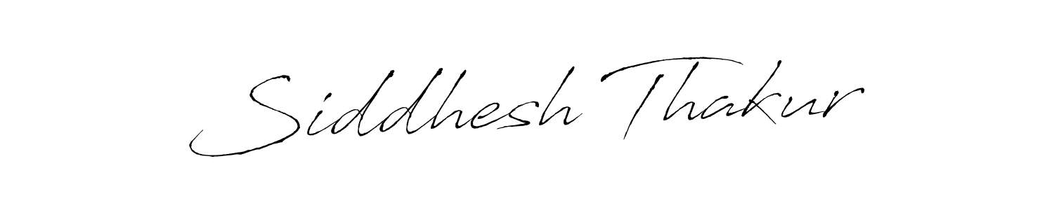 Design your own signature with our free online signature maker. With this signature software, you can create a handwritten (Antro_Vectra) signature for name Siddhesh Thakur. Siddhesh Thakur signature style 6 images and pictures png