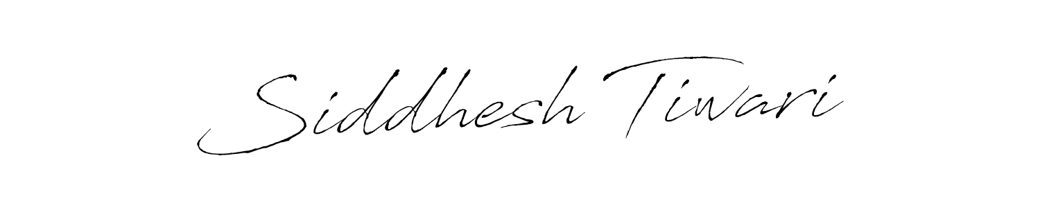 Make a beautiful signature design for name Siddhesh Tiwari. With this signature (Antro_Vectra) style, you can create a handwritten signature for free. Siddhesh Tiwari signature style 6 images and pictures png