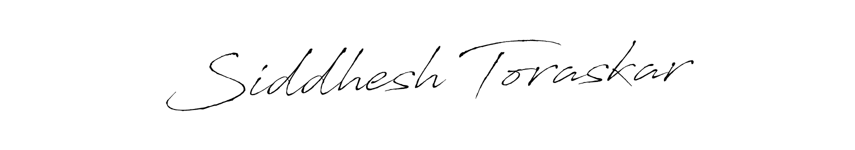 How to make Siddhesh Toraskar name signature. Use Antro_Vectra style for creating short signs online. This is the latest handwritten sign. Siddhesh Toraskar signature style 6 images and pictures png