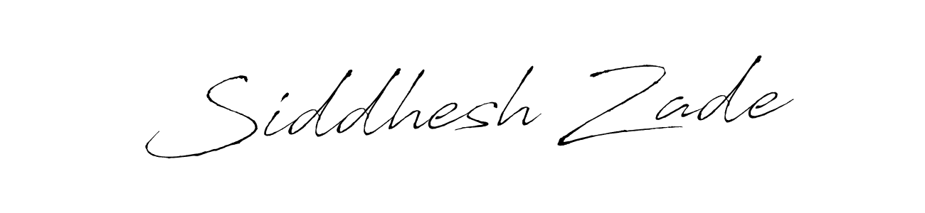 Make a beautiful signature design for name Siddhesh Zade. With this signature (Antro_Vectra) style, you can create a handwritten signature for free. Siddhesh Zade signature style 6 images and pictures png