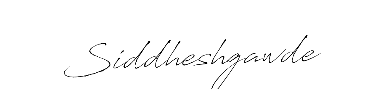 Make a beautiful signature design for name Siddheshgawde. With this signature (Antro_Vectra) style, you can create a handwritten signature for free. Siddheshgawde signature style 6 images and pictures png