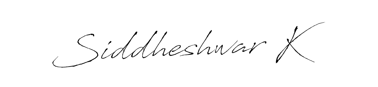 Create a beautiful signature design for name Siddheshwar K. With this signature (Antro_Vectra) fonts, you can make a handwritten signature for free. Siddheshwar K signature style 6 images and pictures png