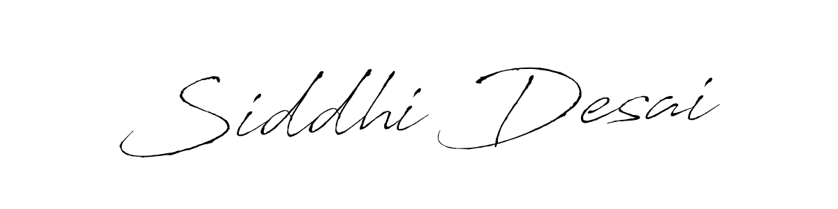 Make a beautiful signature design for name Siddhi Desai. With this signature (Antro_Vectra) style, you can create a handwritten signature for free. Siddhi Desai signature style 6 images and pictures png