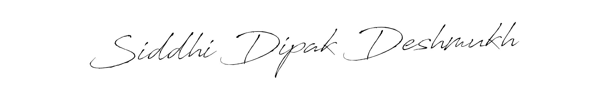 How to make Siddhi Dipak Deshmukh name signature. Use Antro_Vectra style for creating short signs online. This is the latest handwritten sign. Siddhi Dipak Deshmukh signature style 6 images and pictures png