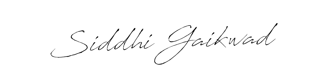 Design your own signature with our free online signature maker. With this signature software, you can create a handwritten (Antro_Vectra) signature for name Siddhi Gaikwad. Siddhi Gaikwad signature style 6 images and pictures png