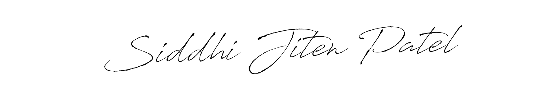Make a beautiful signature design for name Siddhi Jiten Patel. With this signature (Antro_Vectra) style, you can create a handwritten signature for free. Siddhi Jiten Patel signature style 6 images and pictures png