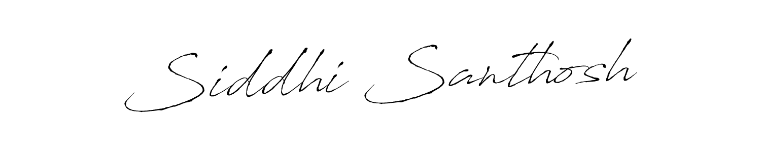 Siddhi Santhosh stylish signature style. Best Handwritten Sign (Antro_Vectra) for my name. Handwritten Signature Collection Ideas for my name Siddhi Santhosh. Siddhi Santhosh signature style 6 images and pictures png