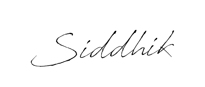 Create a beautiful signature design for name Siddhik. With this signature (Antro_Vectra) fonts, you can make a handwritten signature for free. Siddhik signature style 6 images and pictures png