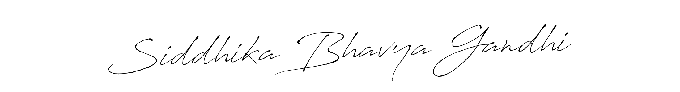 How to make Siddhika Bhavya Gandhi signature? Antro_Vectra is a professional autograph style. Create handwritten signature for Siddhika Bhavya Gandhi name. Siddhika Bhavya Gandhi signature style 6 images and pictures png