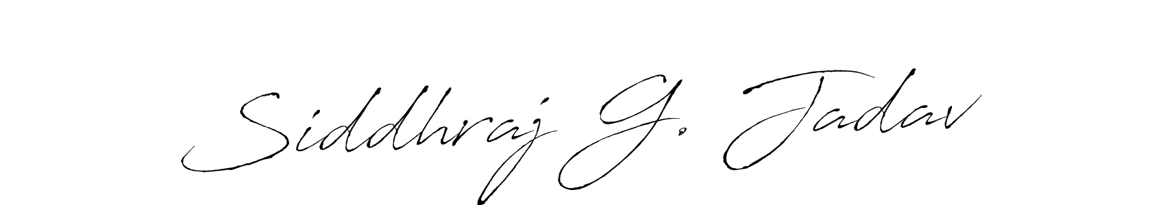 Make a beautiful signature design for name Siddhraj G. Jadav. With this signature (Antro_Vectra) style, you can create a handwritten signature for free. Siddhraj G. Jadav signature style 6 images and pictures png