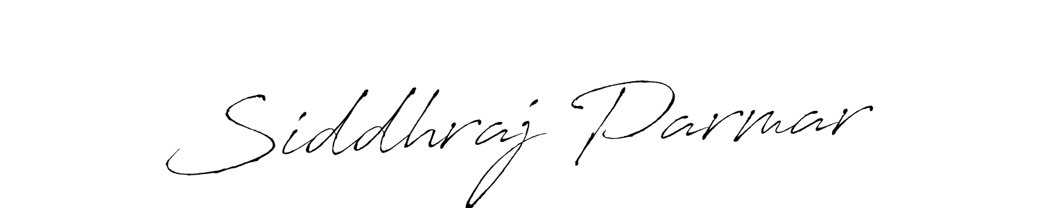 Use a signature maker to create a handwritten signature online. With this signature software, you can design (Antro_Vectra) your own signature for name Siddhraj Parmar. Siddhraj Parmar signature style 6 images and pictures png