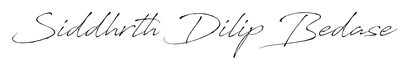 Create a beautiful signature design for name Siddhrth Dilip Bedase. With this signature (Antro_Vectra) fonts, you can make a handwritten signature for free. Siddhrth Dilip Bedase signature style 6 images and pictures png