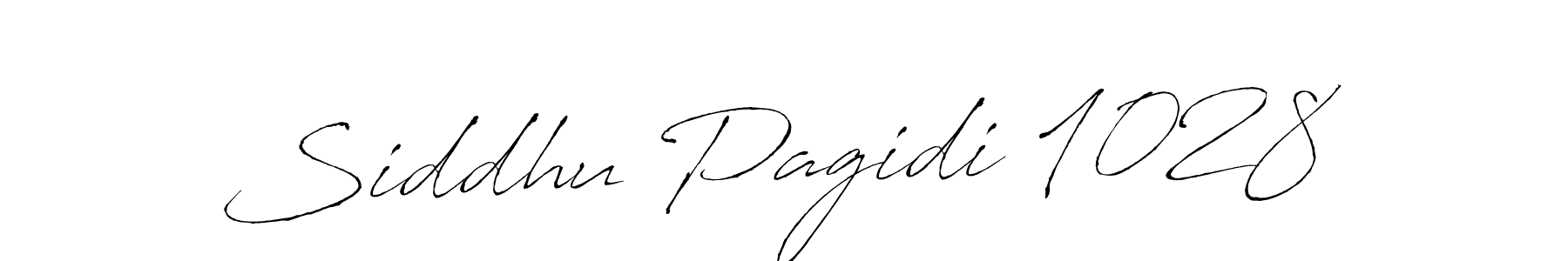 How to make Siddhu Pagidi 1028 name signature. Use Antro_Vectra style for creating short signs online. This is the latest handwritten sign. Siddhu Pagidi 1028 signature style 6 images and pictures png