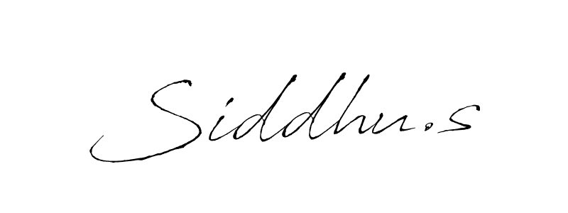 You should practise on your own different ways (Antro_Vectra) to write your name (Siddhu.s) in signature. don't let someone else do it for you. Siddhu.s signature style 6 images and pictures png