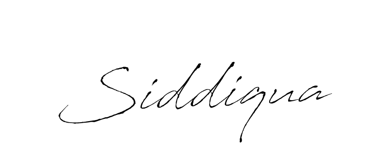 Create a beautiful signature design for name Siddiqua. With this signature (Antro_Vectra) fonts, you can make a handwritten signature for free. Siddiqua signature style 6 images and pictures png