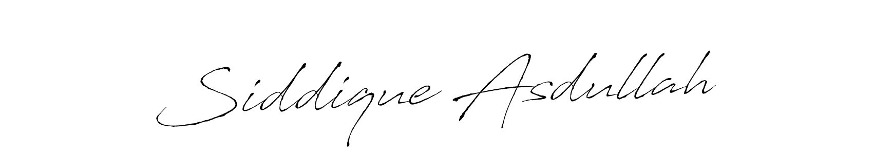 Design your own signature with our free online signature maker. With this signature software, you can create a handwritten (Antro_Vectra) signature for name Siddique Asdullah. Siddique Asdullah signature style 6 images and pictures png
