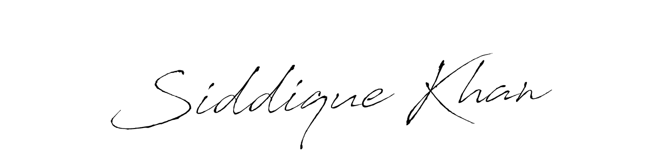 How to make Siddique Khan name signature. Use Antro_Vectra style for creating short signs online. This is the latest handwritten sign. Siddique Khan signature style 6 images and pictures png