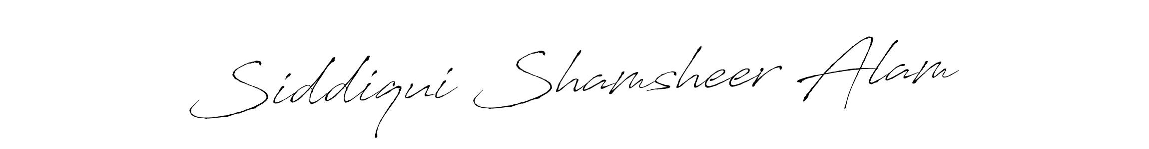 This is the best signature style for the Siddiqui Shamsheer Alam name. Also you like these signature font (Antro_Vectra). Mix name signature. Siddiqui Shamsheer Alam signature style 6 images and pictures png