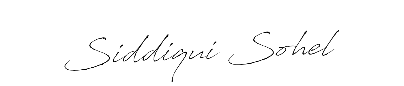 How to make Siddiqui Sohel name signature. Use Antro_Vectra style for creating short signs online. This is the latest handwritten sign. Siddiqui Sohel signature style 6 images and pictures png