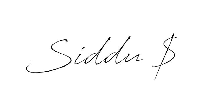 Design your own signature with our free online signature maker. With this signature software, you can create a handwritten (Antro_Vectra) signature for name Siddu $. Siddu $ signature style 6 images and pictures png