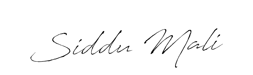 How to make Siddu Mali signature? Antro_Vectra is a professional autograph style. Create handwritten signature for Siddu Mali name. Siddu Mali signature style 6 images and pictures png