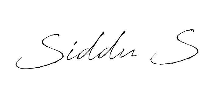 How to make Siddu S name signature. Use Antro_Vectra style for creating short signs online. This is the latest handwritten sign. Siddu S signature style 6 images and pictures png