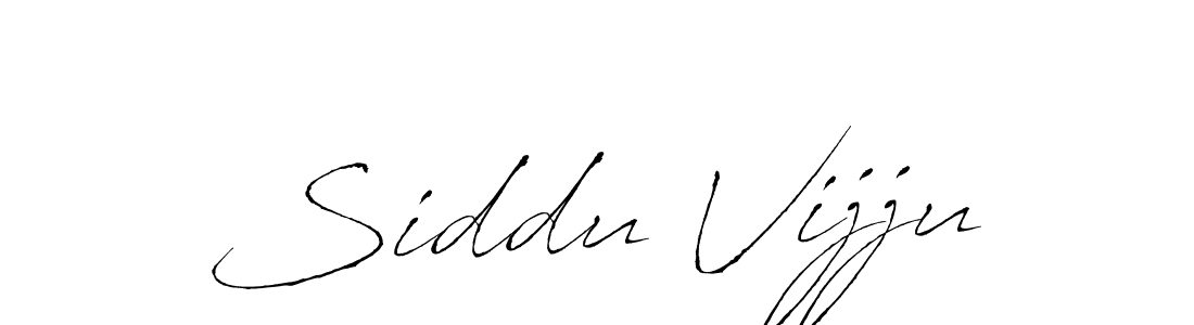 Make a beautiful signature design for name Siddu Vijju. With this signature (Antro_Vectra) style, you can create a handwritten signature for free. Siddu Vijju signature style 6 images and pictures png