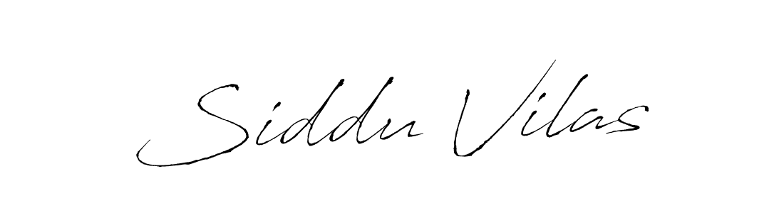 How to make Siddu Vilas name signature. Use Antro_Vectra style for creating short signs online. This is the latest handwritten sign. Siddu Vilas signature style 6 images and pictures png