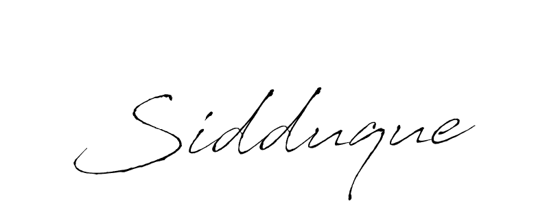 Make a beautiful signature design for name Sidduque. With this signature (Antro_Vectra) style, you can create a handwritten signature for free. Sidduque signature style 6 images and pictures png