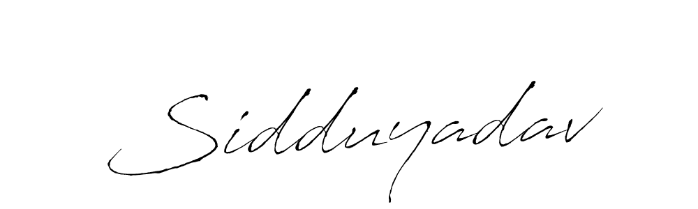 Make a beautiful signature design for name Sidduyadav. With this signature (Antro_Vectra) style, you can create a handwritten signature for free. Sidduyadav signature style 6 images and pictures png