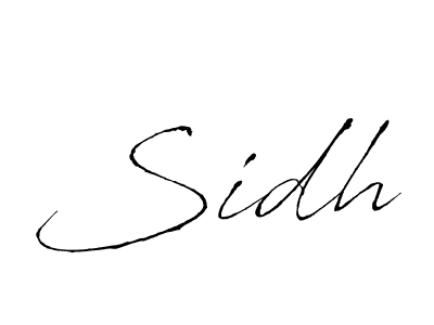 Antro_Vectra is a professional signature style that is perfect for those who want to add a touch of class to their signature. It is also a great choice for those who want to make their signature more unique. Get Sidh name to fancy signature for free. Sidh signature style 6 images and pictures png