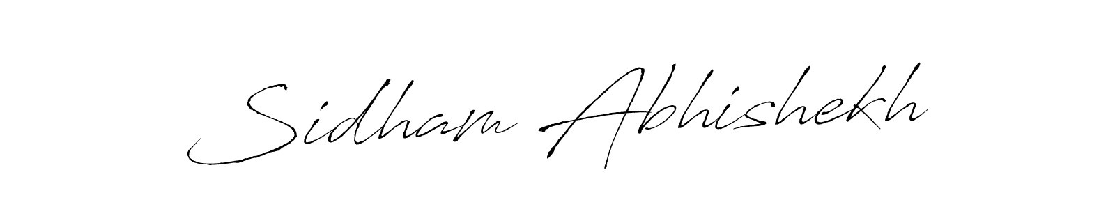 It looks lik you need a new signature style for name Sidham Abhishekh. Design unique handwritten (Antro_Vectra) signature with our free signature maker in just a few clicks. Sidham Abhishekh signature style 6 images and pictures png