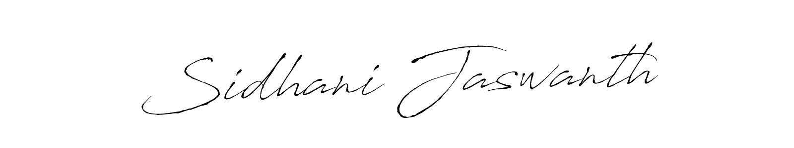 The best way (Antro_Vectra) to make a short signature is to pick only two or three words in your name. The name Sidhani Jaswanth include a total of six letters. For converting this name. Sidhani Jaswanth signature style 6 images and pictures png