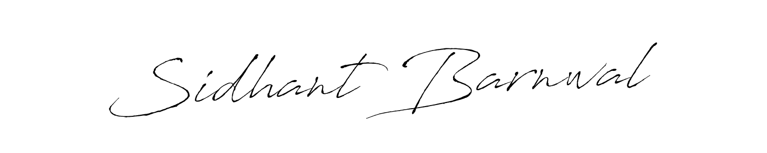 How to make Sidhant Barnwal signature? Antro_Vectra is a professional autograph style. Create handwritten signature for Sidhant Barnwal name. Sidhant Barnwal signature style 6 images and pictures png