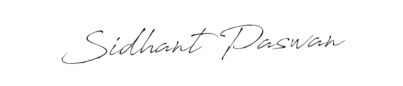 How to make Sidhant Paswan signature? Antro_Vectra is a professional autograph style. Create handwritten signature for Sidhant Paswan name. Sidhant Paswan signature style 6 images and pictures png