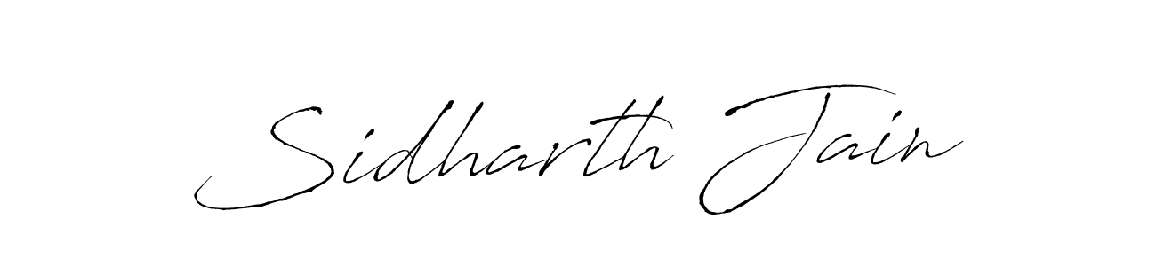 Design your own signature with our free online signature maker. With this signature software, you can create a handwritten (Antro_Vectra) signature for name Sidharth Jain. Sidharth Jain signature style 6 images and pictures png