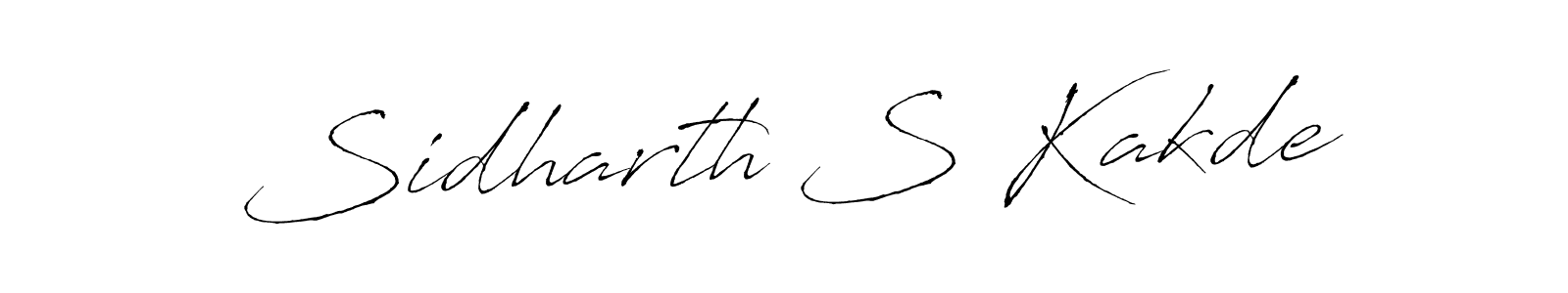 Sidharth S Kakde stylish signature style. Best Handwritten Sign (Antro_Vectra) for my name. Handwritten Signature Collection Ideas for my name Sidharth S Kakde. Sidharth S Kakde signature style 6 images and pictures png