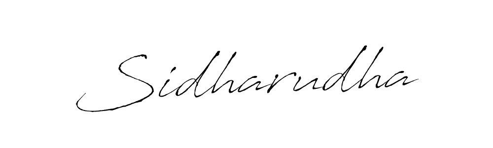 Design your own signature with our free online signature maker. With this signature software, you can create a handwritten (Antro_Vectra) signature for name Sidharudha. Sidharudha signature style 6 images and pictures png