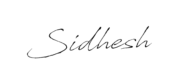 Design your own signature with our free online signature maker. With this signature software, you can create a handwritten (Antro_Vectra) signature for name Sidhesh. Sidhesh signature style 6 images and pictures png